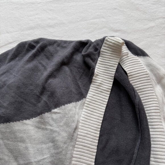 Lululemon OS Colorblock Open Front Poncho With Ribbed Trim Viscose Blend Lightwe - Picture 5 of 5